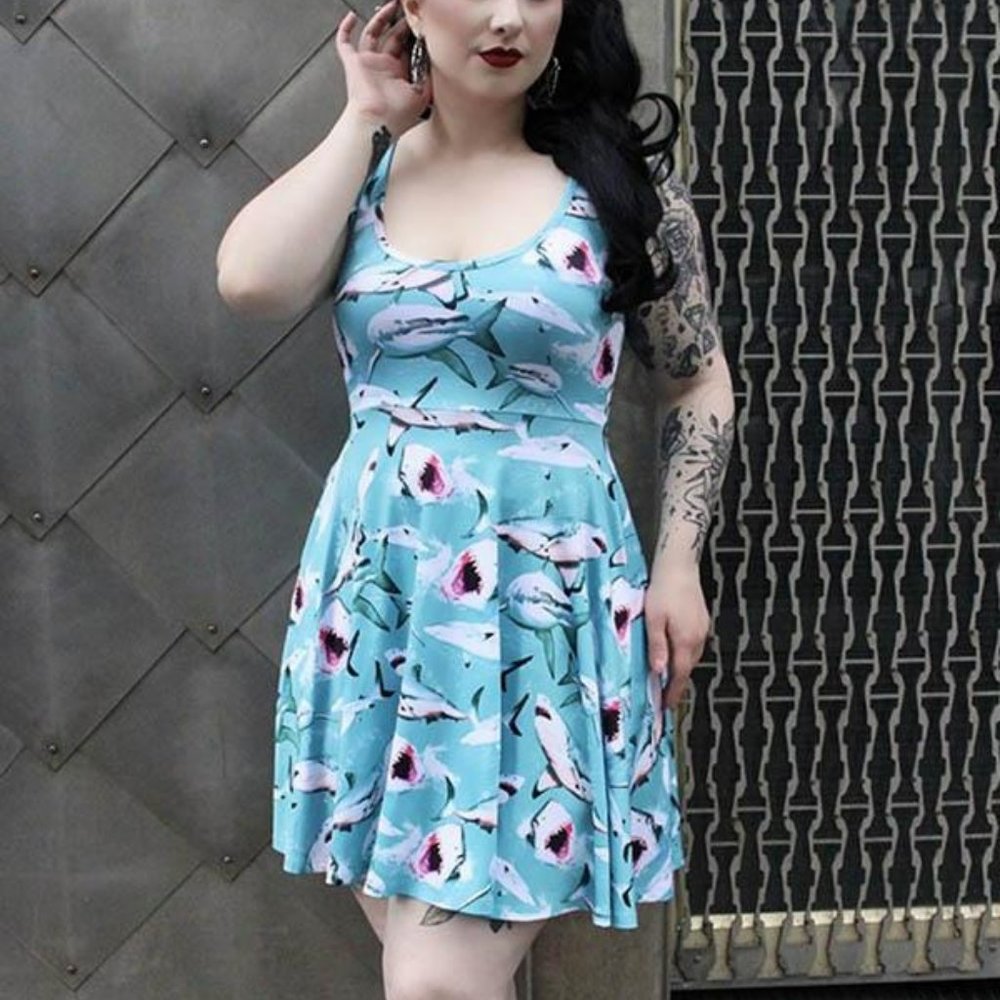 Sourpuss Shark Dress w/ Pockets